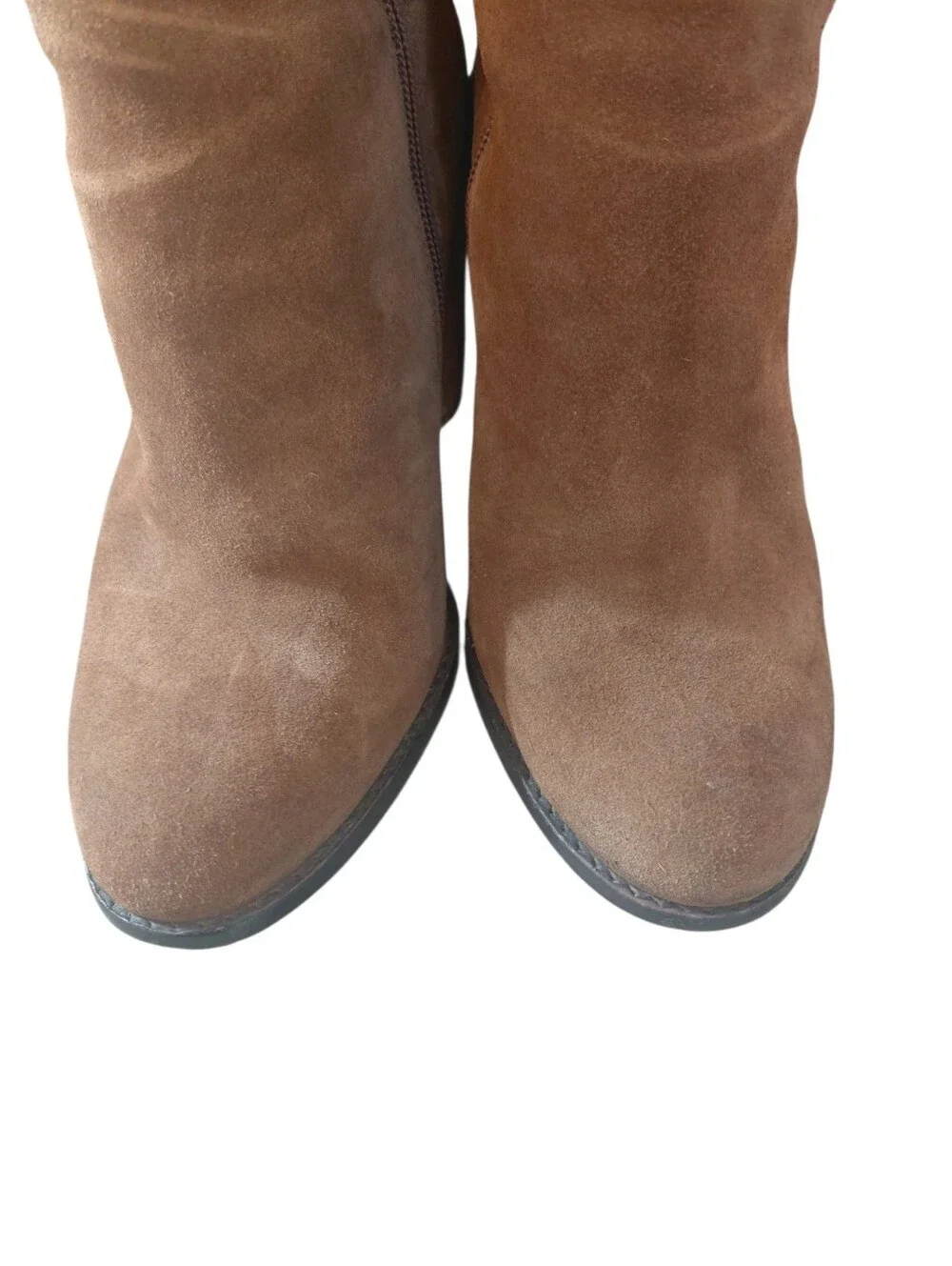 Gianni Bini Brown Suede Over-the-Knee Block Heel Boots Size 10